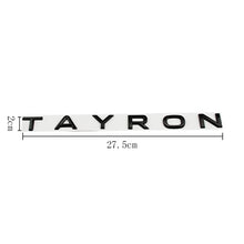 TAYRON Rear Boot Letter Badge – Metal Adhesive Emblem – product detail 1