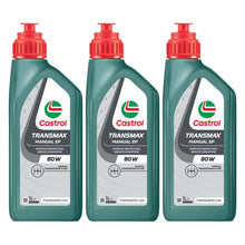 Castrol TRANSMAX Manual EP 80W Manual Transmission Fluid, 3 x 1L