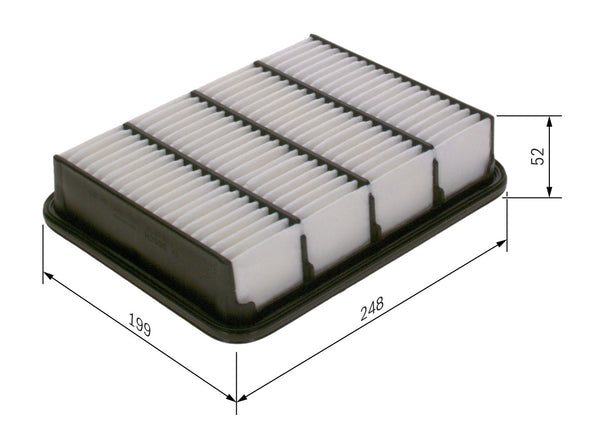 Air Filter fits MAZDA CX5 KF 2.2D 12 to 18 Bosch SH01133A0A WL8113Z40 Quality