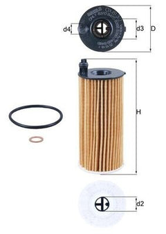 Oil Filter OX813/2D Mahle 11428575211 8575211 04152WAA01 72470398 79949198 New
