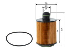 Oil Filter fits VAUXHALL INSIGNIA A 2.0D 08 to 17 Bosch 55565960 55595538 New