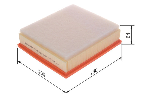Air Filter F026400374 Bosch 13718511668 S0374 Genuine Top Quality Guaranteed New