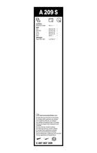 Bosch Aerotwin A209S Front Wiper Blade Set 600/530mm – 3397007209